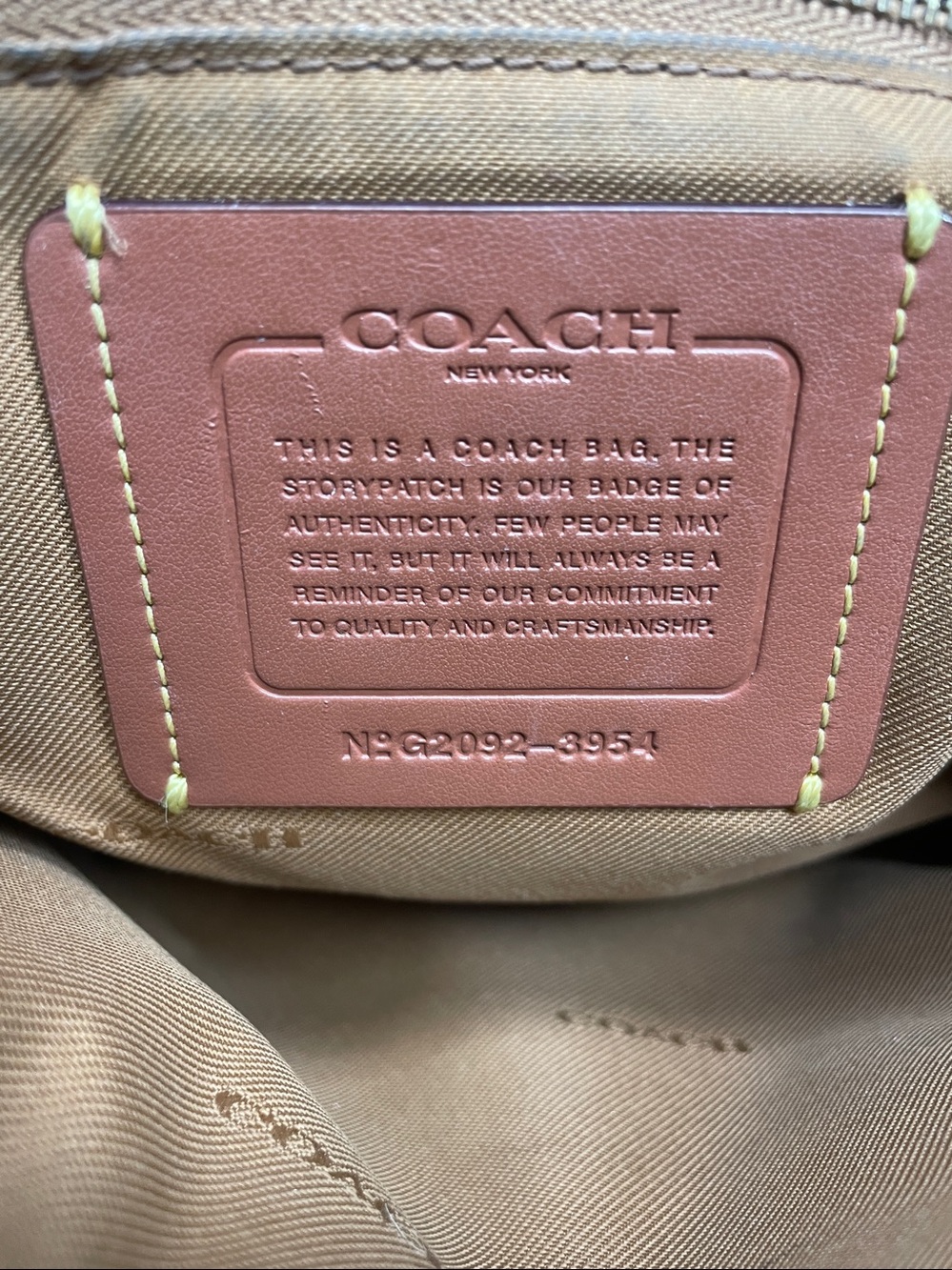 Coach 3954 pebbled leather purse - Picture 3 of 16